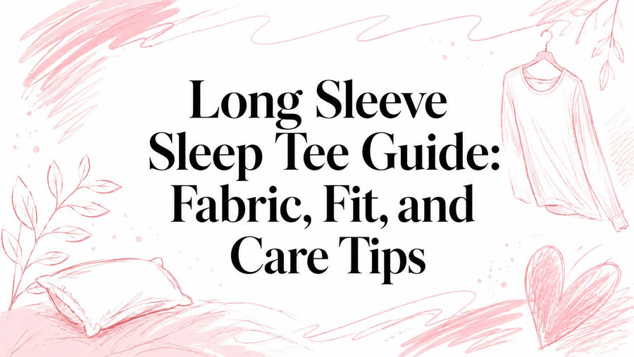 Long Sleeve Sleep Tee Guide: Fabric, Fit, and Care Tips