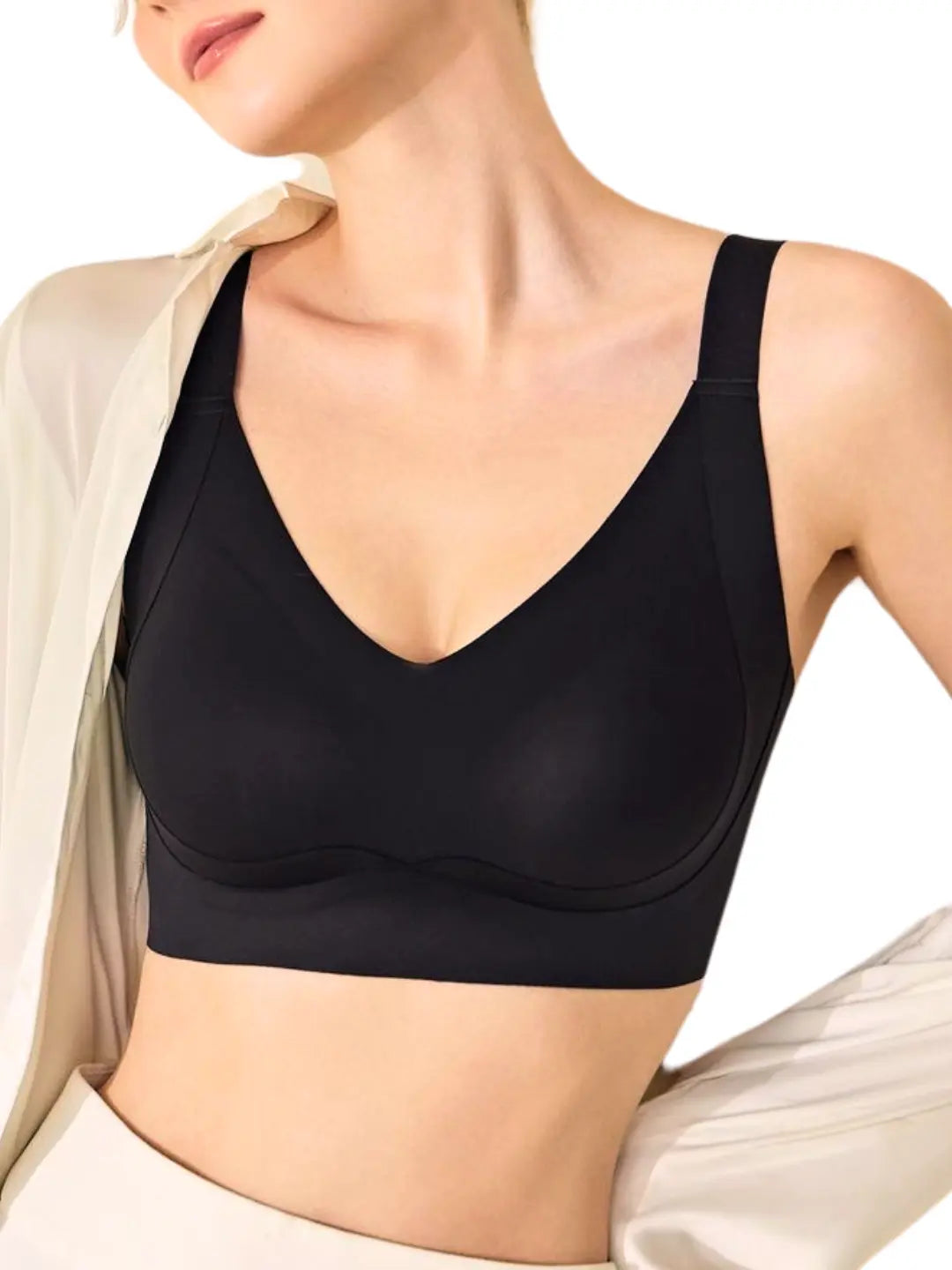 Side Support Full-Cup Back-Hook Bra Nuage