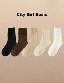 The Cloud Warm Crew Sock Kit of 5 Nuage