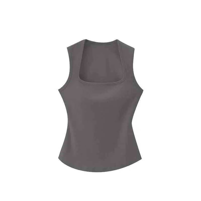 Square Neck Wide Strap Tank Top Nuage