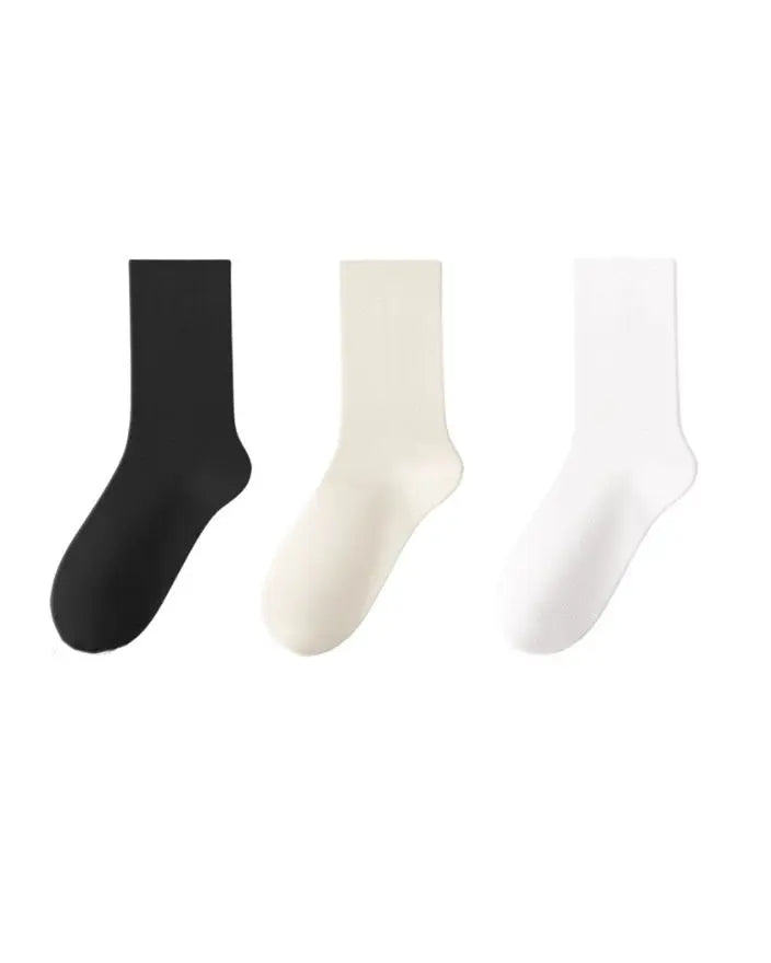 Ribbed Stacked Mid-Calf Socks Nuage