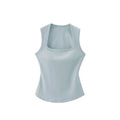 Square Neck Wide Strap Tank Top Nuage
