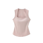 Square Neck Wide Strap Tank Top Nuage