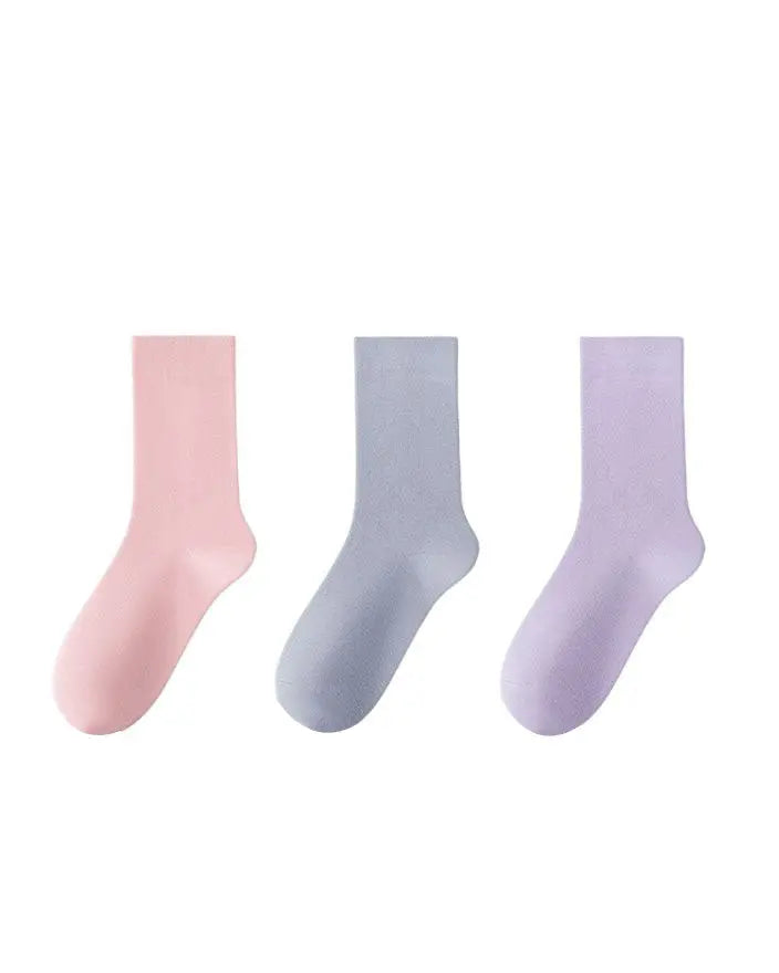 Ribbed Stacked Mid-Calf Socks Nuage
