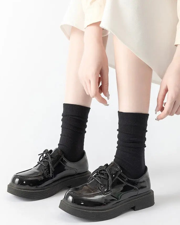 Ribbed Stacked Mid-Calf Socks Nuage