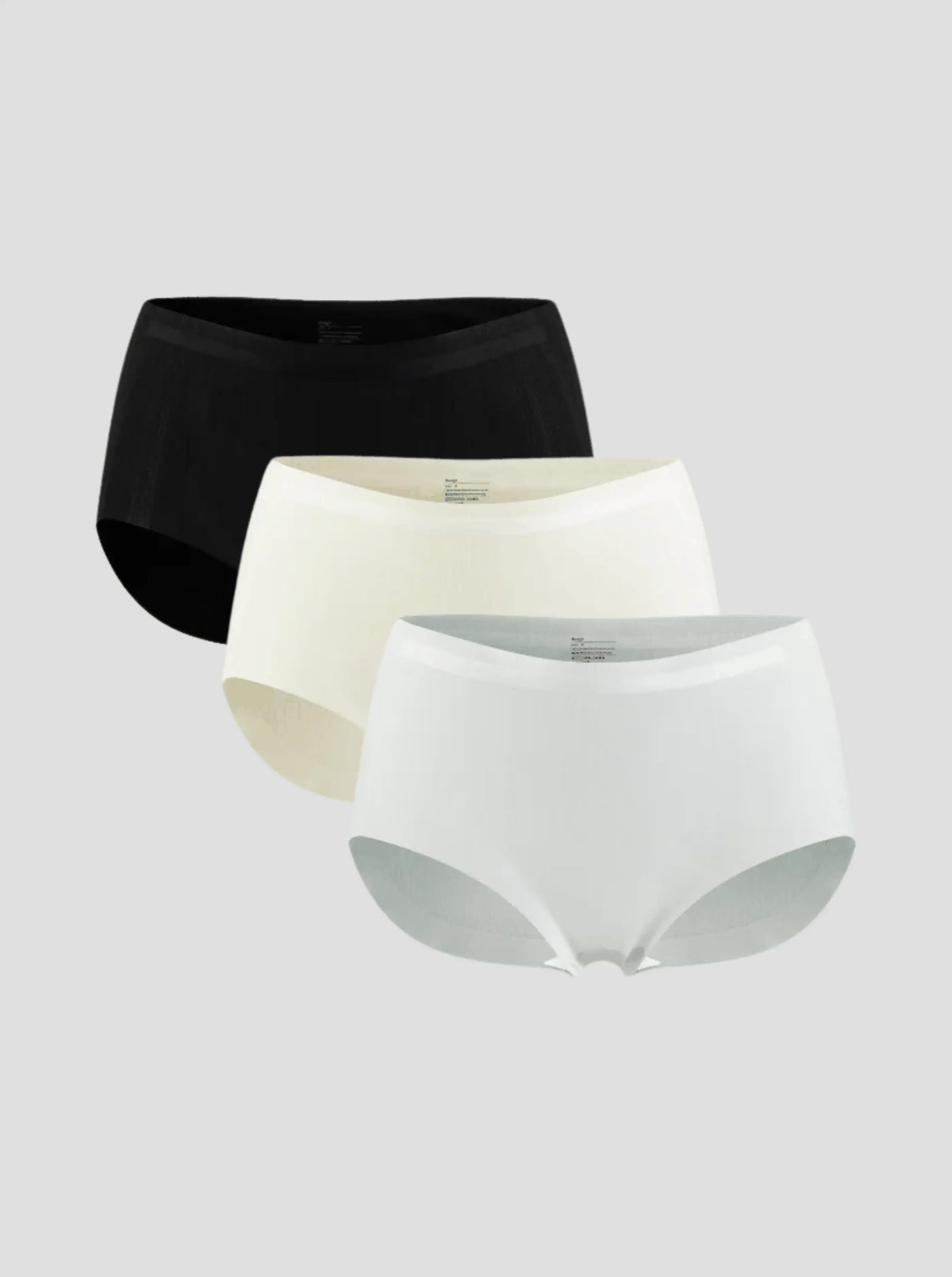 NuAir Mesh Flex breathable mesh brief 3-pack in black, cream, and white with reinforced thigh bands and antibacterial gusset