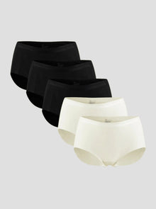 NuAir Mesh Flex breathable performance briefs 5-pack with reinforced thigh bands and antibacterial cotton gusset