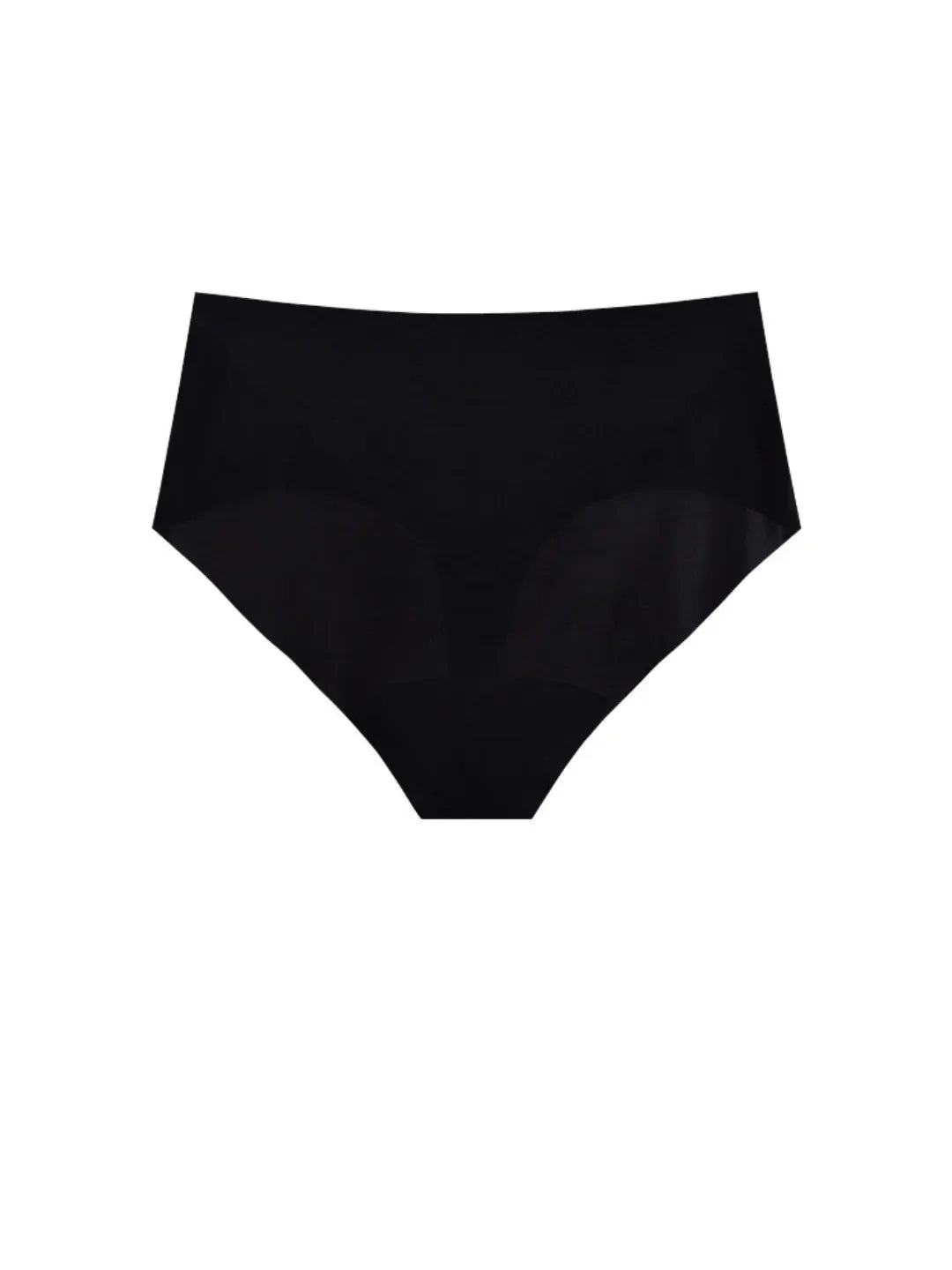 NuCloud High Waist Thong in black flat lay product shot – seamless high-rise underwear by Nuage