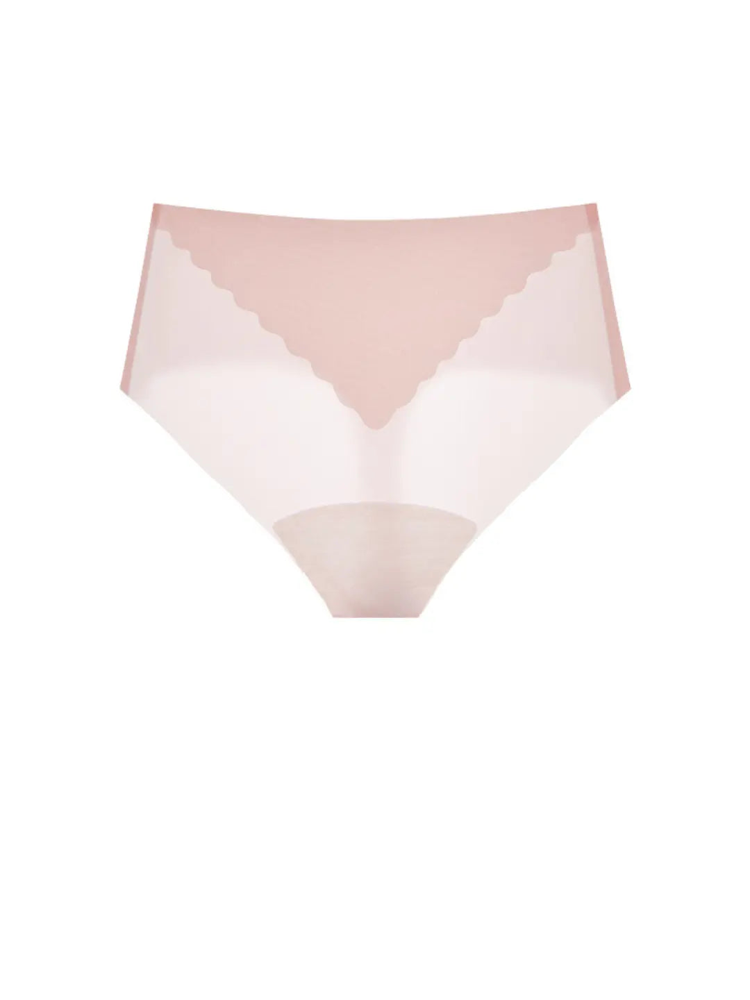 NuCloud High Waist Thong in pink flat lay product shot – seamless high-rise underwear by Nuage